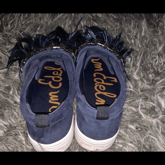 Sam Edelman Navy Suede Comfortable Flats - Picture 7 of 7